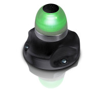 NaviLED 360- All Round - 2NM, Green Led, Black Base - 2LT980910201 - Hella Marine